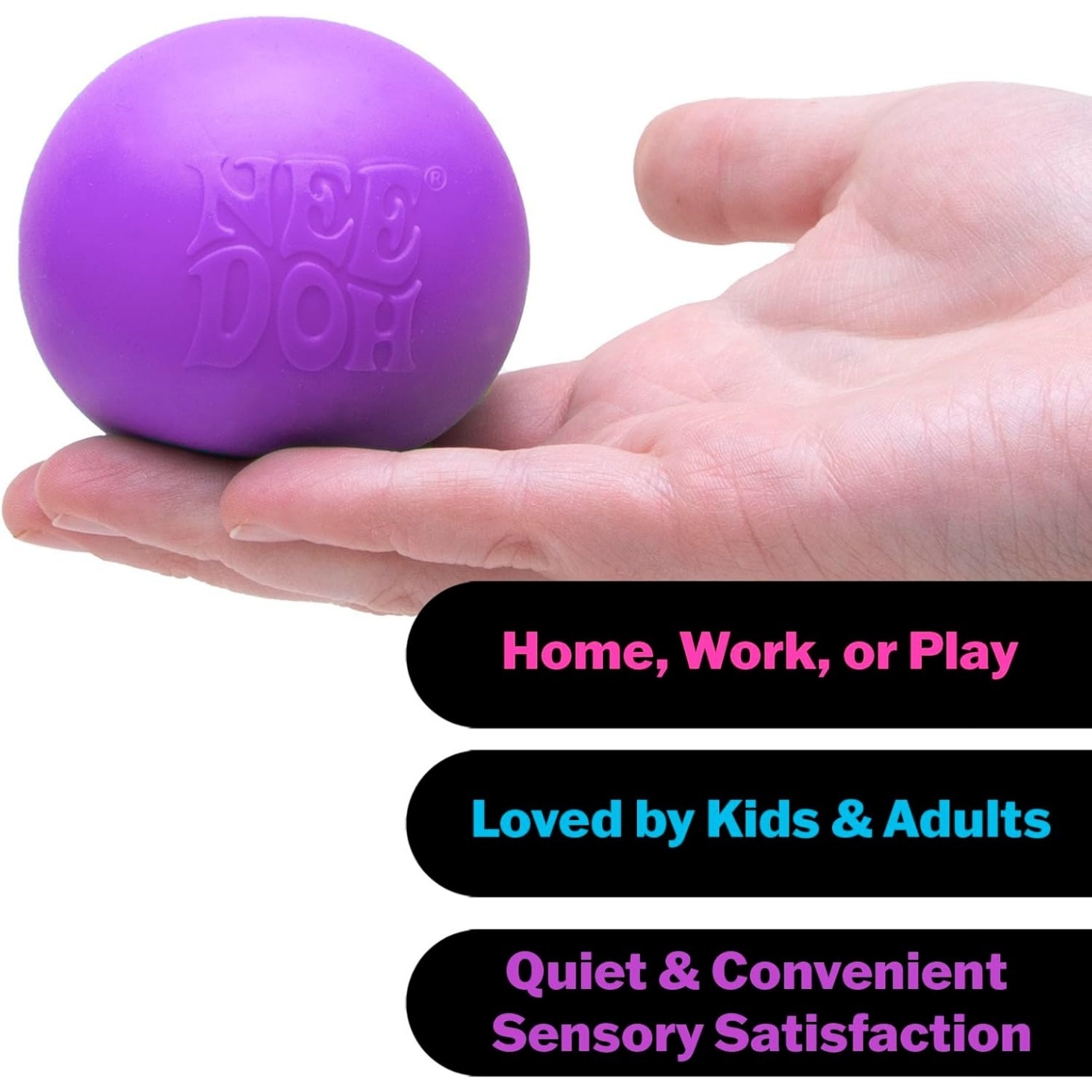 NeeDoh Original Sensory Ball – Purple - Image 4